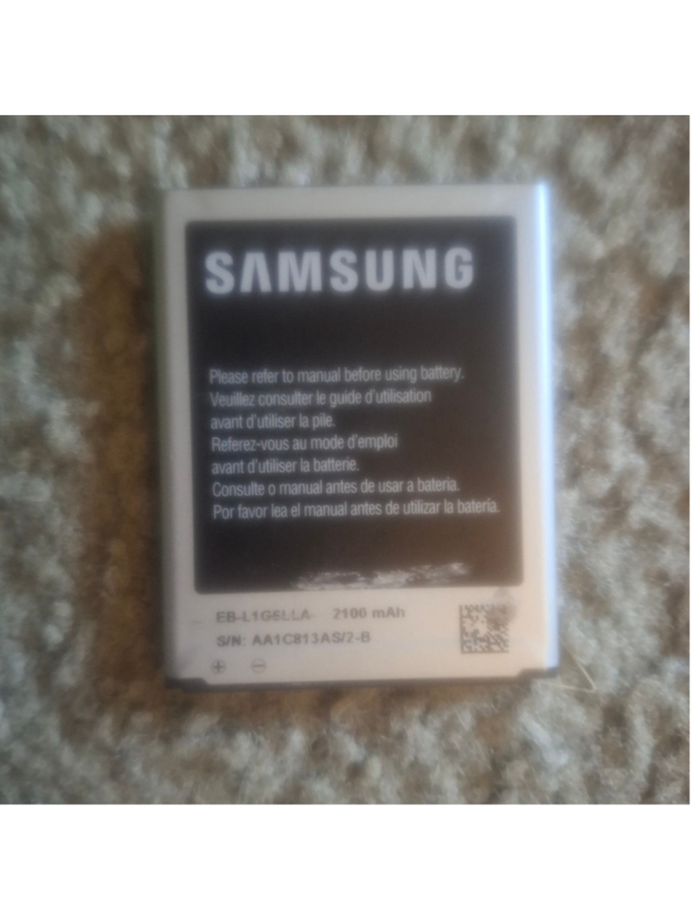Samsung Replacement Cell Phone Battery EB-L1G6LLA One Size Black Silver